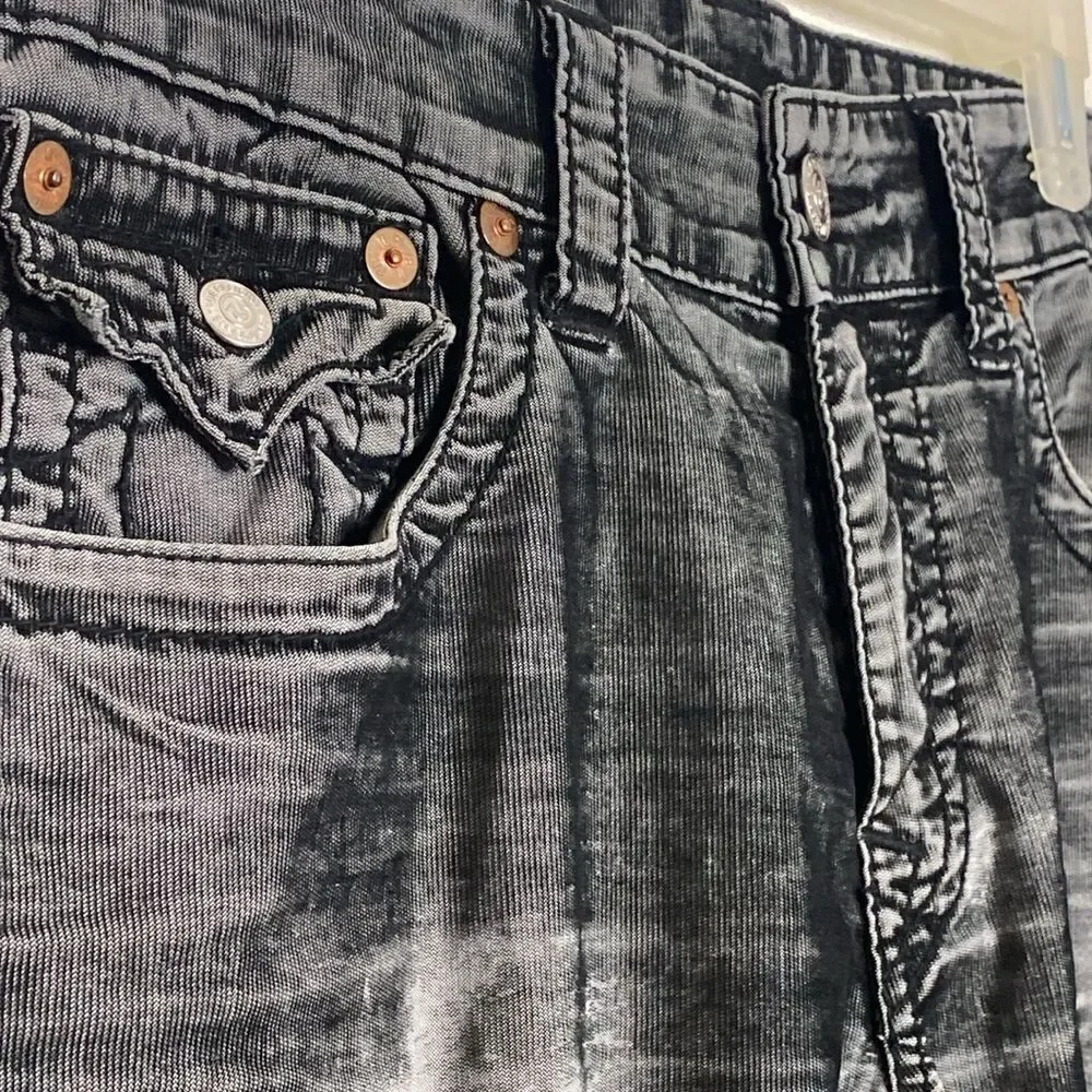 True Religion Men’s Ricky Vintage Style Stretch Jeans Size 33 x 26.5